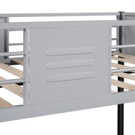 Metal Twin over Twin Bunk Bed with Vent Board 27 Metal Twin over Twin Bunk Bed with Vent Board