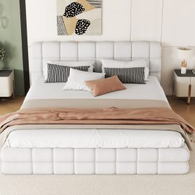 Queen Size Upholstered Platform Bed