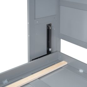 Full Size Murphy Bed Wall Bed with Top Cabinets