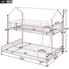 Metal House Twin Over Full Bunk Bed 29 Metal House Twin Over Full Bunk Bed