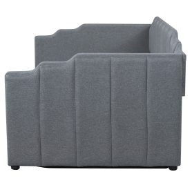 Twin Size Upholstered Daybed With Underneath Storage