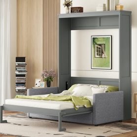 Quality Queen Size Murphy Bed Wall Bed with Cushion