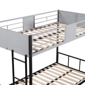 Metal Twin over Twin Bunk Bed with Vent Board 25 Metal Twin over Twin Bunk Bed with Vent Board