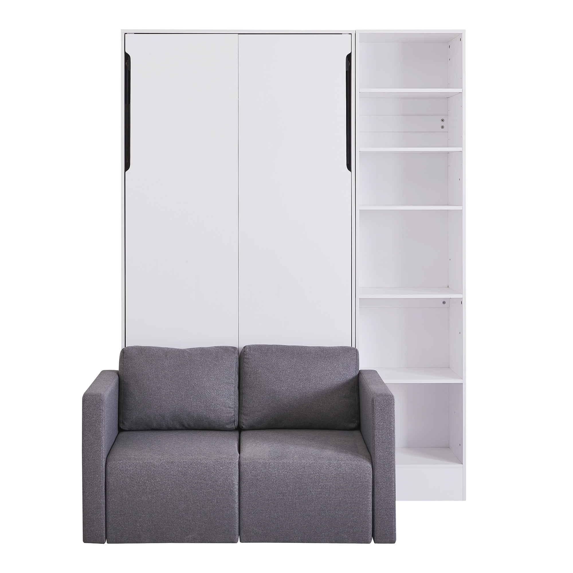 Twin Size Murphy Bed Wall Bed With Sofa and Shelves 14 Twin Size Murphy Bed Wall Bed With Sofa and Shelves