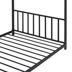 Twin Size Metal House Platform Bed