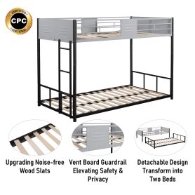 Metal Twin over Twin Bunk Bed with Vent Board 29 Metal Twin over Twin Bunk Bed with Vent Board