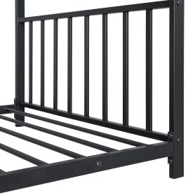 Twin Size Metal House Platform Bed