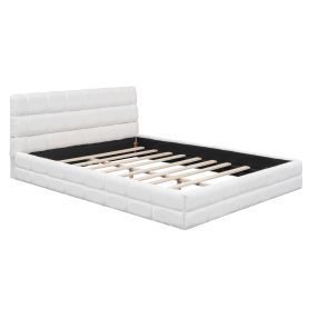 Queen Size Upholstered Platform Bed
