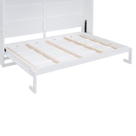 Queen Size Murphy Bed Wall Bed with Top Cabinets