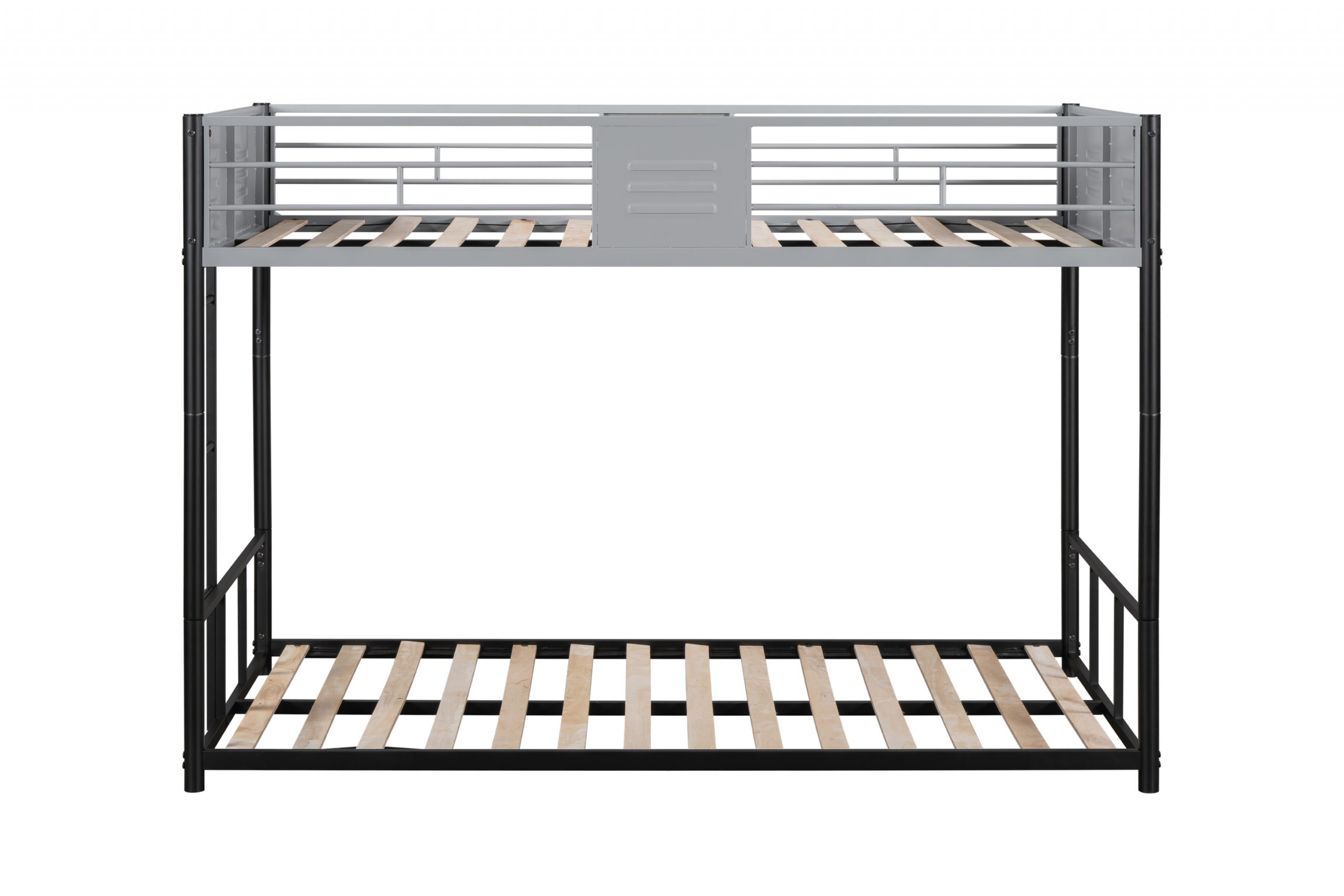 Metal Twin over Twin Bunk Bed with Vent Board 6 Metal Twin over Twin Bunk Bed with Vent Board