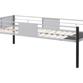 Triple Bunk Bed With Vent Board, Sturdy Metal Frame, and Noise-free Wood Slats