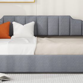 Twin Size Upholstered Daybed With Underneath Storage