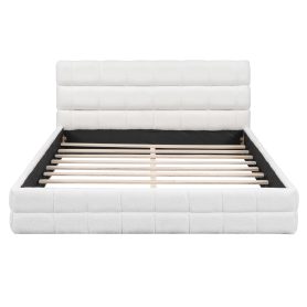Queen Size Upholstered Platform Bed