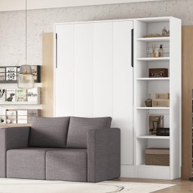 Twin Size Murphy Bed Wall Bed With Sofa and Shelves 32 Twin Size Murphy Bed Wall Bed With Sofa and Shelves