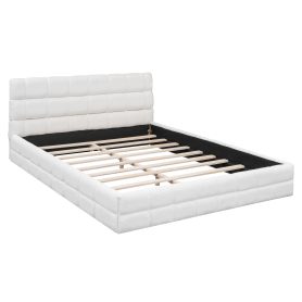 Queen Size Upholstered Platform Bed