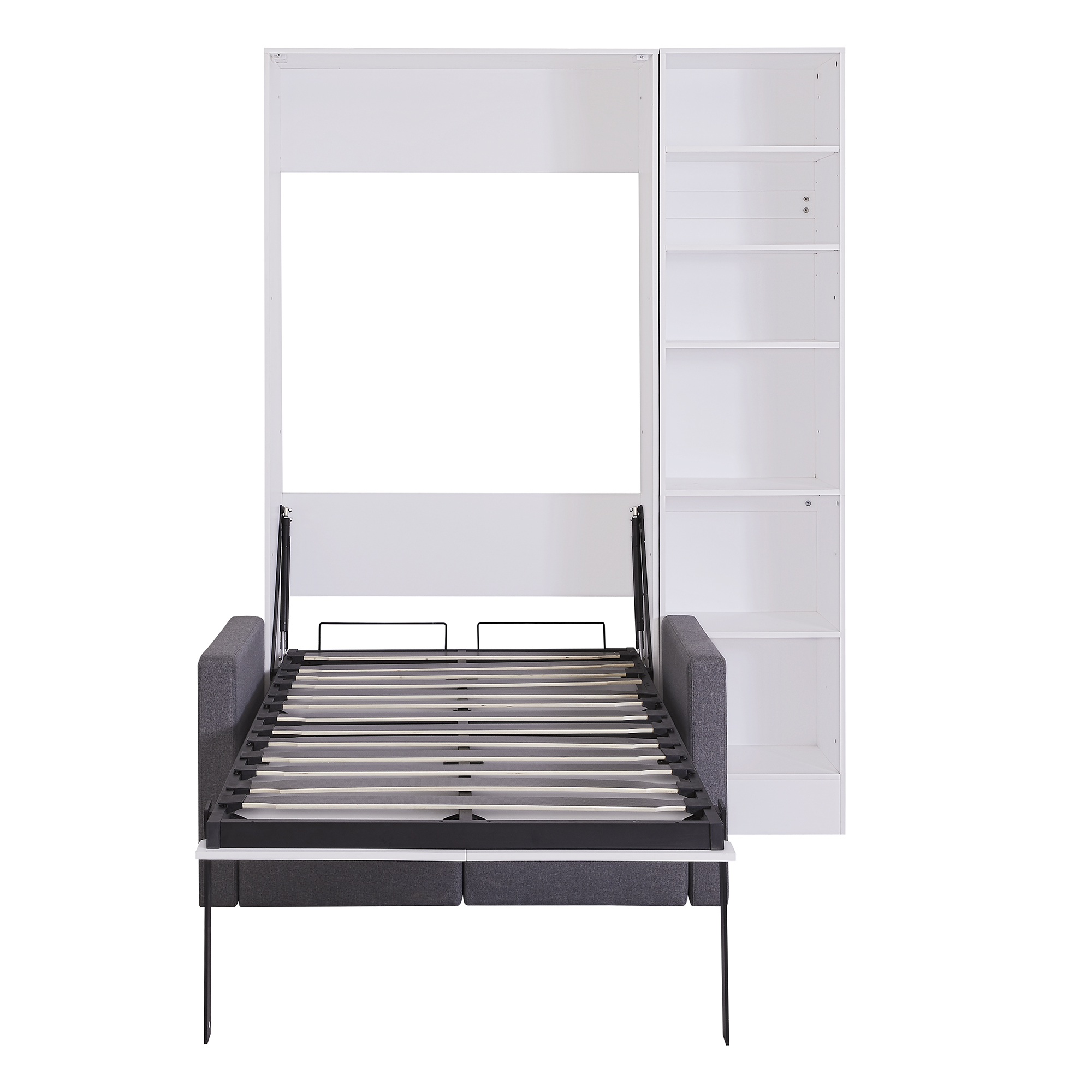 Twin Size Murphy Bed Wall Bed With Sofa and Shelves 12 Twin Size Murphy Bed Wall Bed With Sofa and Shelves