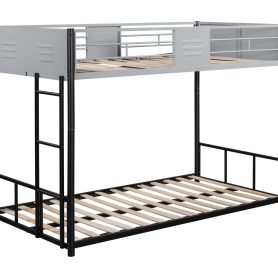 Metal Twin over Twin Bunk Bed with Vent Board 20 Metal Twin over Twin Bunk Bed with Vent Board