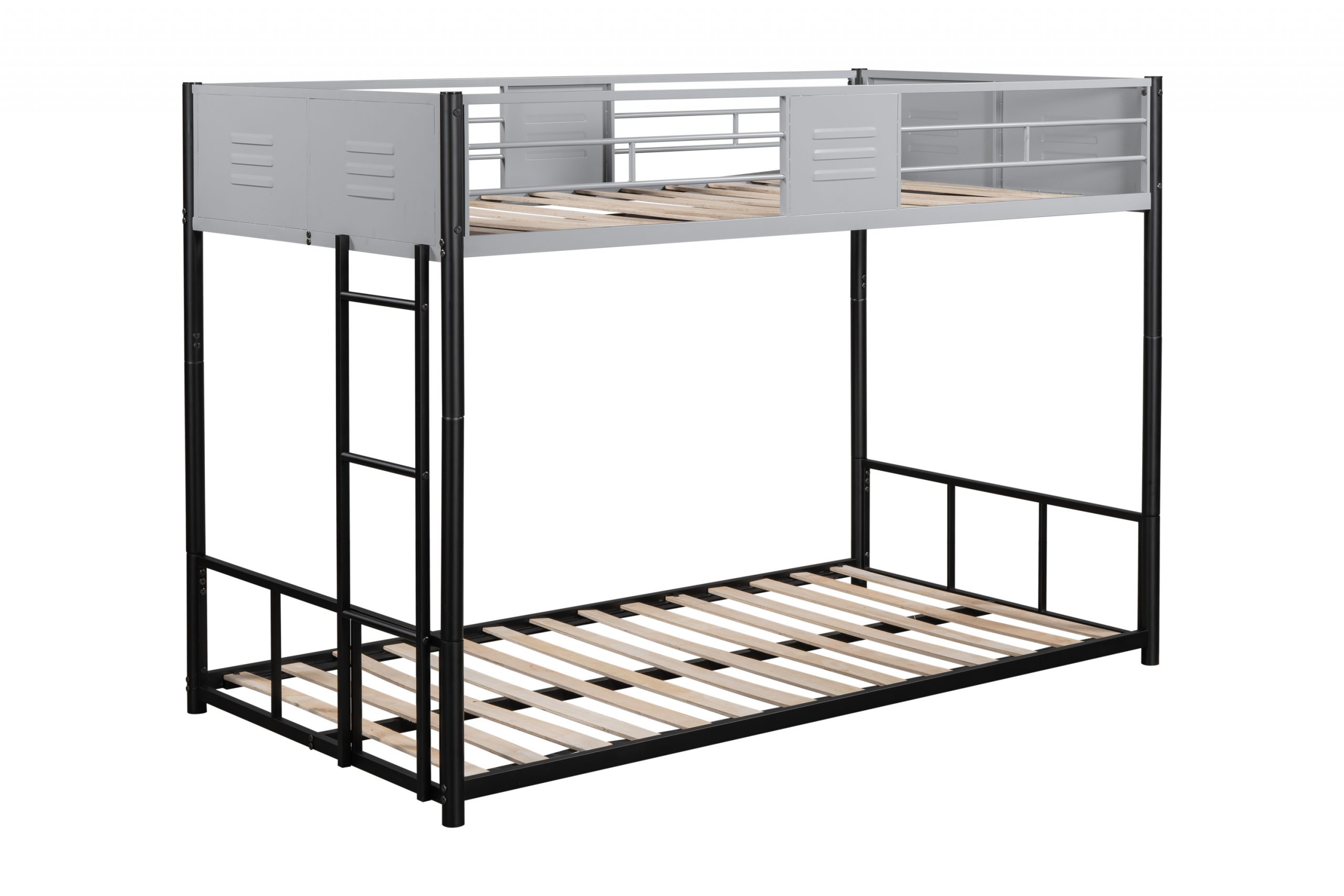 Metal Twin over Twin Bunk Bed with Vent Board 7 Metal Twin over Twin Bunk Bed with Vent Board
