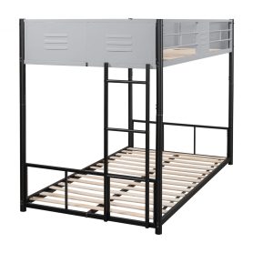 Metal Twin over Twin Bunk Bed with Vent Board 22 Metal Twin over Twin Bunk Bed with Vent Board