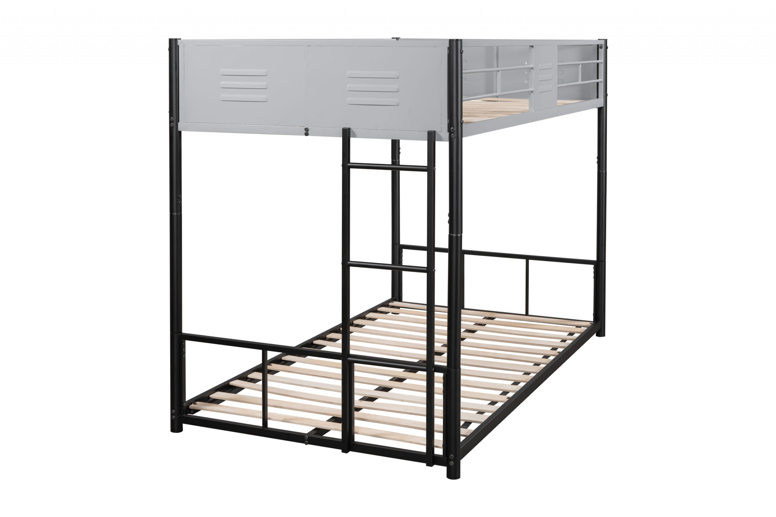 Metal Twin over Twin Bunk Bed with Vent Board 9 Metal Twin over Twin Bunk Bed with Vent Board