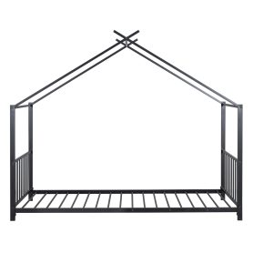 Twin Size Metal House Platform Bed