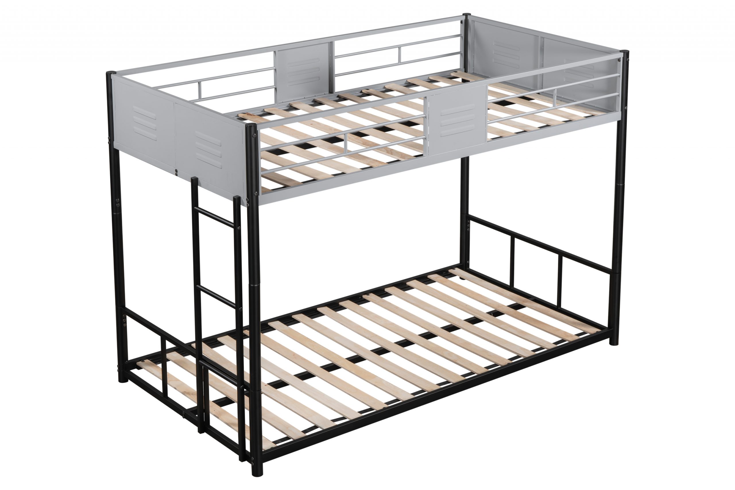 Metal Twin over Twin Bunk Bed with Vent Board 8 Metal Twin over Twin Bunk Bed with Vent Board