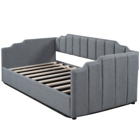 Twin Size Upholstered Daybed With Underneath Storage