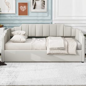 Full Size Upholstered Daybed With Underneath Storage