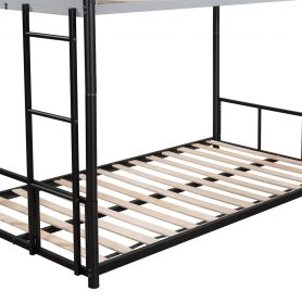 Metal Twin over Twin Bunk Bed with Vent Board 24 Metal Twin over Twin Bunk Bed with Vent Board
