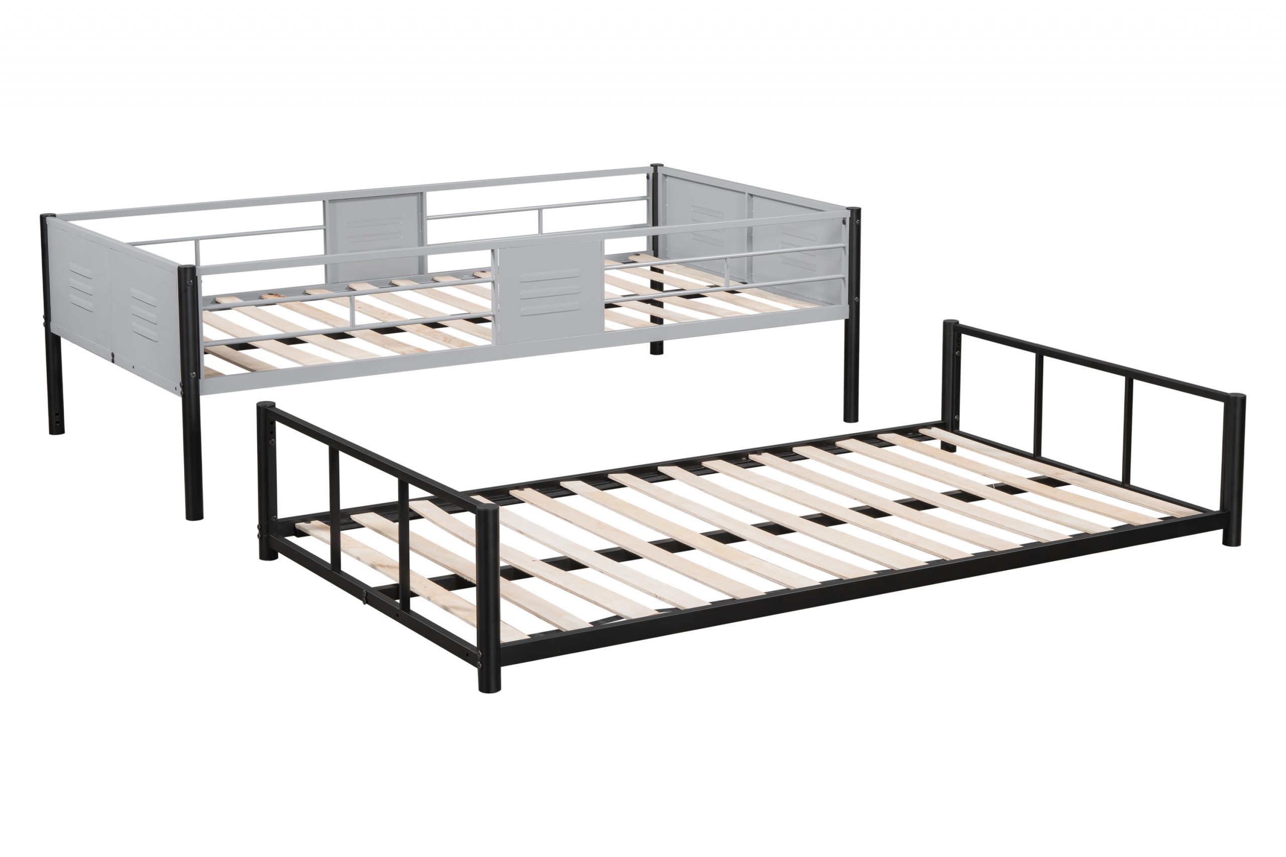 Metal Twin over Twin Bunk Bed with Vent Board 10 Metal Twin over Twin Bunk Bed with Vent Board