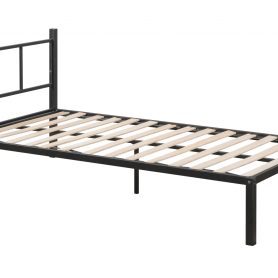 Triple Bunk Bed With Vent Board, Sturdy Metal Frame, and Noise-free Wood Slats
