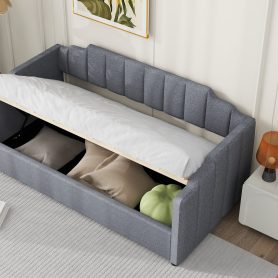 Twin Size Upholstered Daybed With Underneath Storage