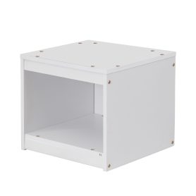 Twin Size House-Style Headboard Floor Bed with Fence Guardrails