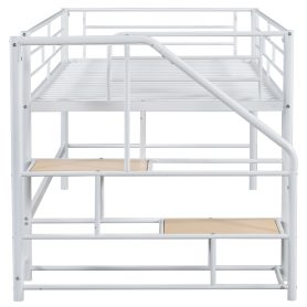 Mid Loft Bed With Storage Stairs, Twin Size