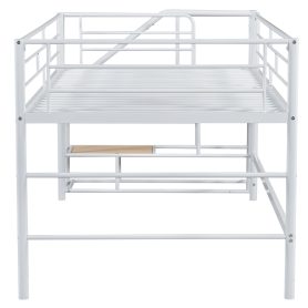 Mid Loft Bed With Storage Stairs, Twin Size