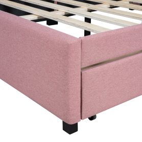 Full Size Upholstered Daybed with 2 Storage Drawers