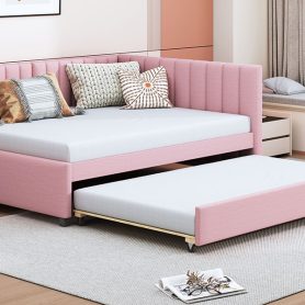 Full Size Upholstered Daybed With Trundle