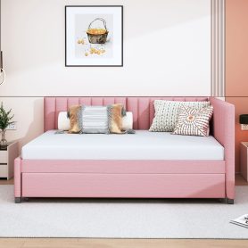 Full Size Upholstered Daybed With Trundle