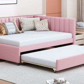 Full Size Upholstered Daybed With Trundle