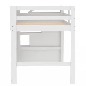Twin Size Loft Bed with Storage Staircase and Window 34 Twin Size Loft Bed with Storage Staircase and Window