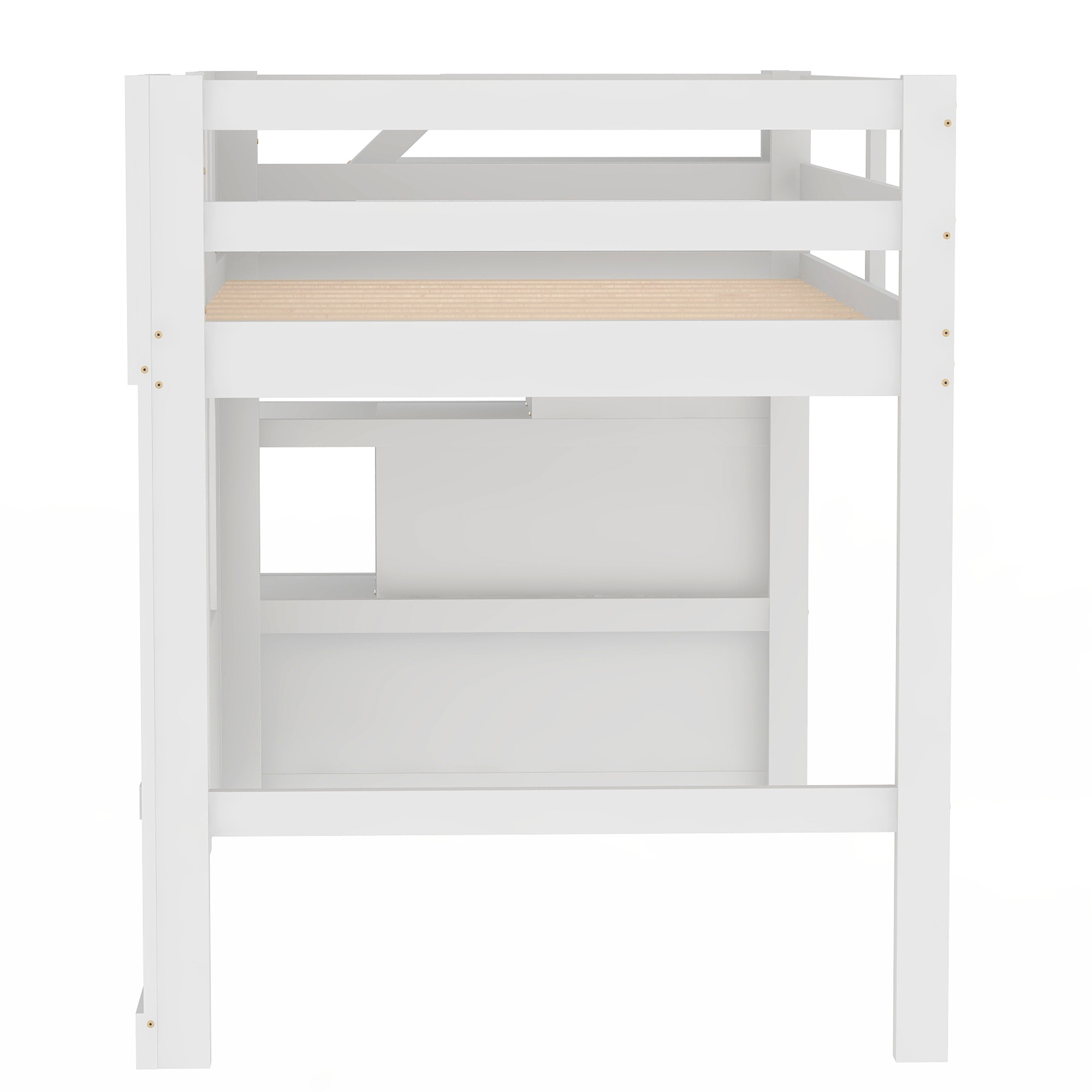 Twin Size Loft Bed with Storage Staircase and Window 18 Twin Size Loft Bed with Storage Staircase and Window