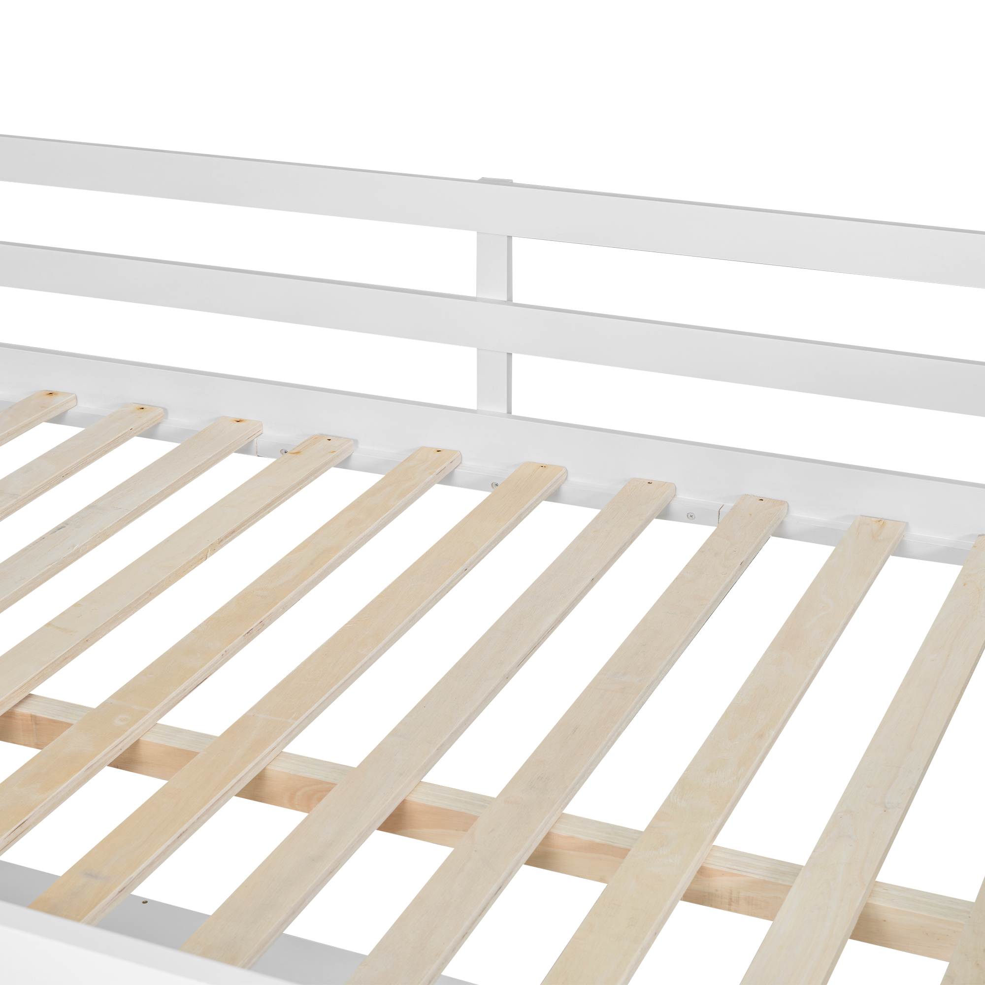 Full Size Loft Bed with U-shaped Desk, Drawers and Storage Shelves 18 Full Size Loft Bed with U-shaped Desk, Drawers and Storage Shelves