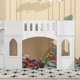 Twin Size Loft Bed with Storage Staircase and Window 25 Twin Size Loft Bed with Storage Staircase and Window