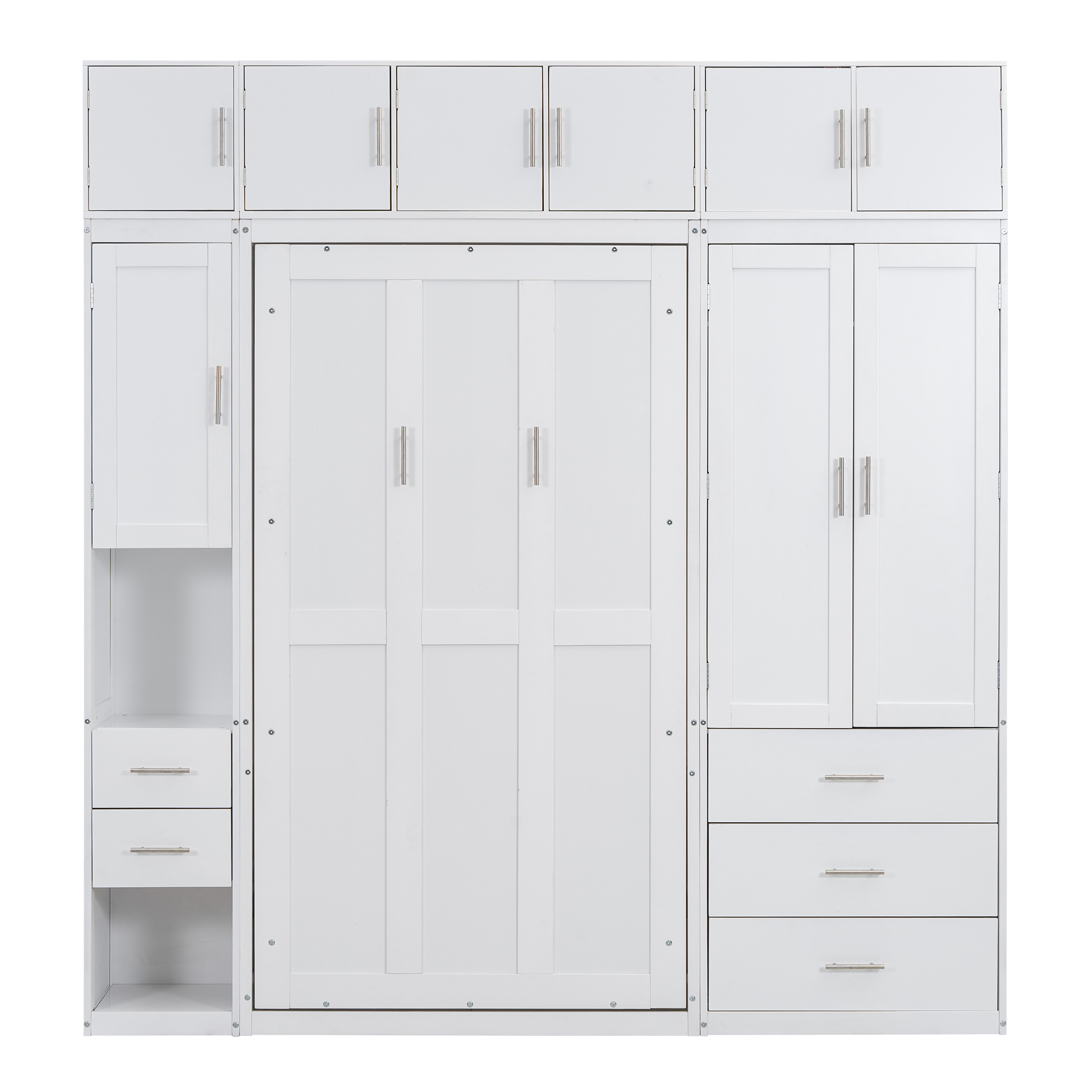 Twin Size Murphy Bed with Lockers and Wardrobes 23 Twin Size Murphy Bed with Lockers and Wardrobes
