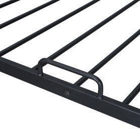 Twin Size Metal House Bed with Twin Size Trundle