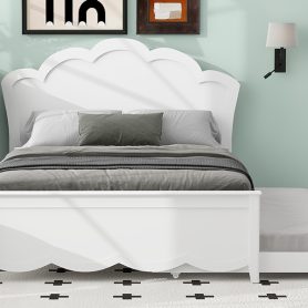 Full Size Wood Platform Bed with Headboard and Twin Size Trundle 26 Full Size Wood Platform Bed with Headboard and Twin Size Trundle