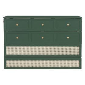 Queen Murphy Bed with Large Drawers