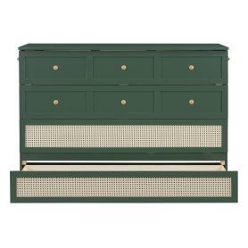 Queen Murphy Bed with Large Drawers