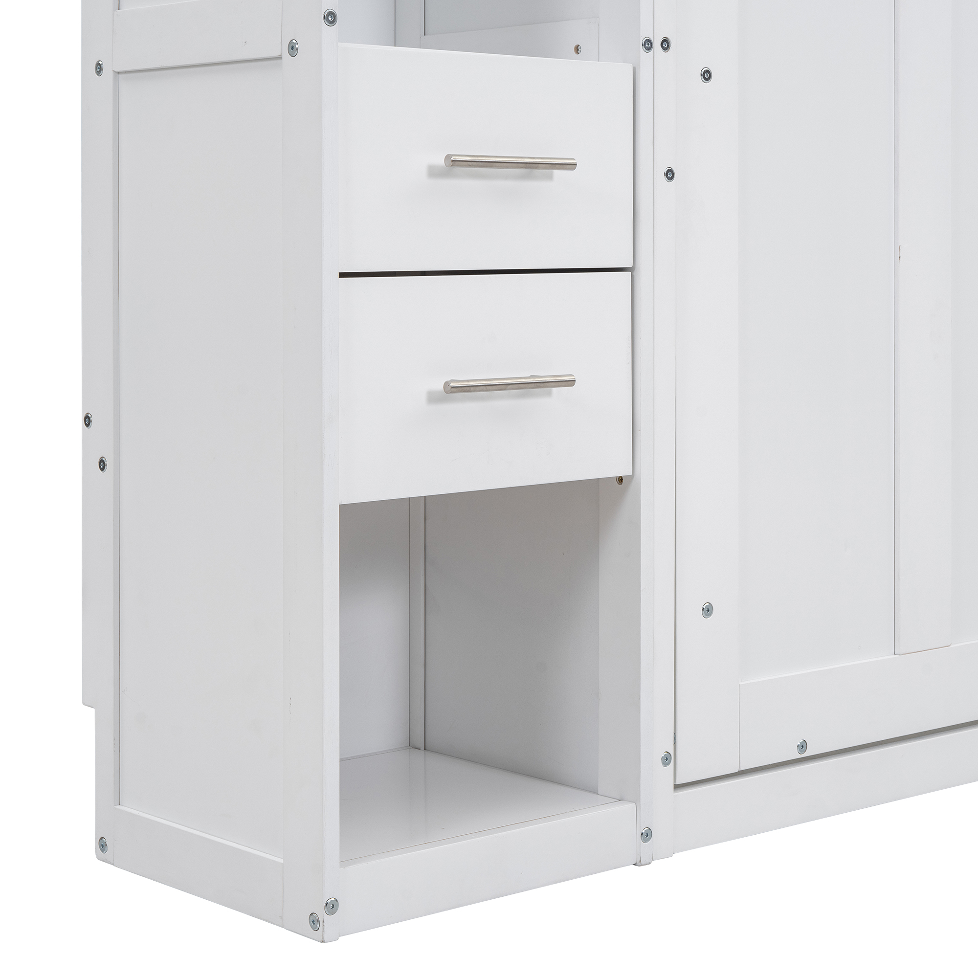 Twin Size Murphy Bed with Lockers and Wardrobes 14 Twin Size Murphy Bed with Lockers and Wardrobes