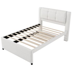 Full Size Upholstery Platform Bed With Trundle, Trundle Can Be Flat Or Erected 32 Full Size Upholstery Platform Bed With Trundle, Trundle Can Be Flat Or Erected